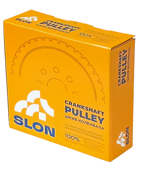 Шкив коленвала 2112 16 клап. SLON чугунный