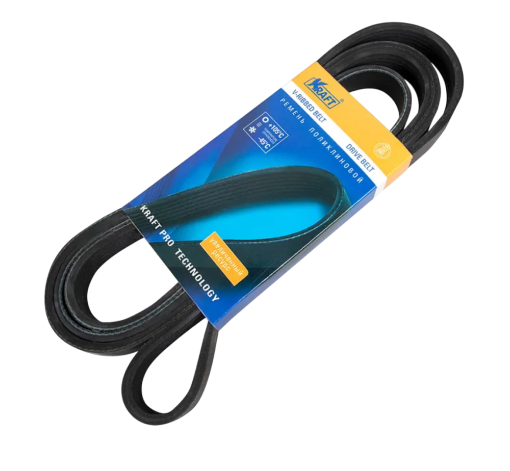 Ремень генератора LADA Largus, Renault Logan 16 кл. 6PK1820 с кондиционером KRAFT