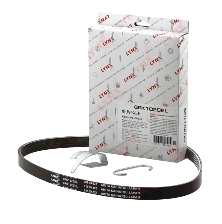 Ремень поликлиновой "LYNX" 2190/Datsun A/C эластичный 6PK1020EL
