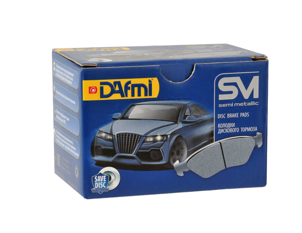 Колодки тормозные дисковые передние 2108 Dafmi d743sm