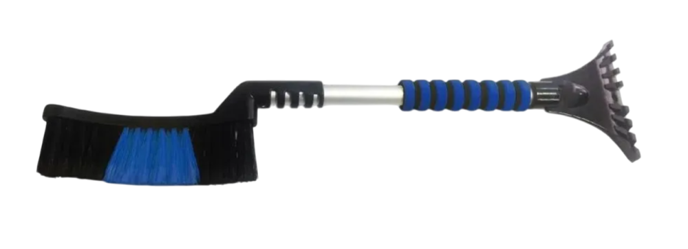 Щетка для снега со скребком 63 см расщепл. мягкая ручка AVS