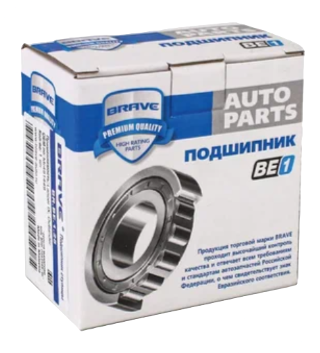 Подшипник ступицы "BRAVE" передний CHEVROLET LACETTI/NUBIRA/EPICA/REZZO 00- BR.BE.1.7