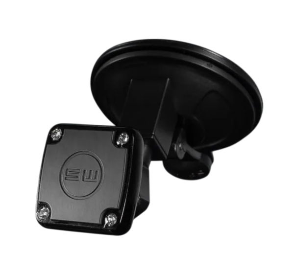 Держатель телефона SKYWAY черный, магнитный на присоске, короткая ножка