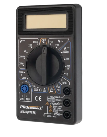 Мультиметр цифровой M838 (DT838) PROconnect