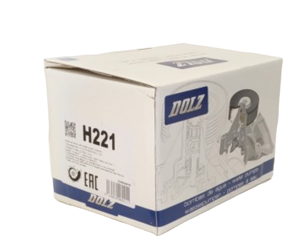 Помпа водяная "DOLZ" Accent(ТагАЗ), Rio(05-), Getz, Matrix, Elantra, Cerato, H221