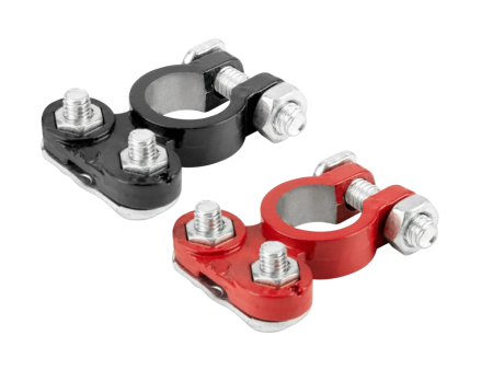 Клемма аккумулятора SKYWAY алюминиевые японские Т2/европейские 014 2 шт.