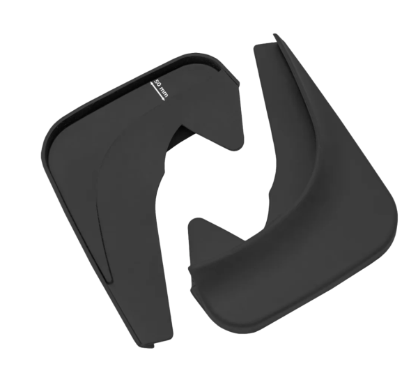 Брызговики передние универсальные REZKON резиновые 2 шт.