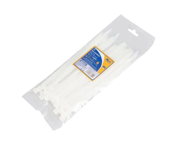 Хомут нейлоновый 7,6х200 мм KRAFT белый 1 шт