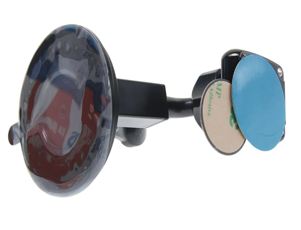 Держатель телефона SKYWAY черный, магнитный на присоске, короткая ножка