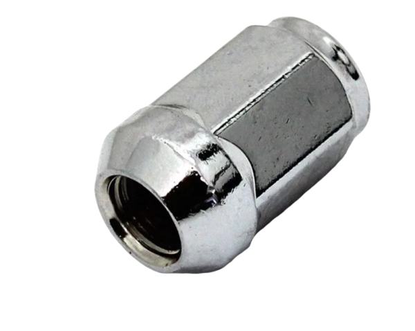 Гайка колеса M 12 x 1,25 х 35 хром конус с выступом закрытая ключ 19 Вектор