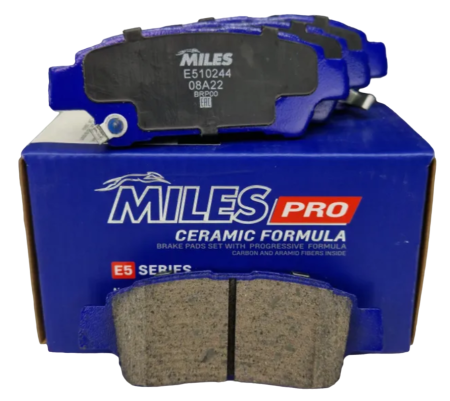 Колодки тормозные "MILES" задние TOYOTA AVENSIS VERSO 2.0 01-/PREVIA 2.0-2.4 E510244