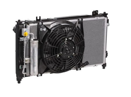 Блок охлаждения радиатор+конденсор+вентиляторы 2190/2192 с А/С Luzar