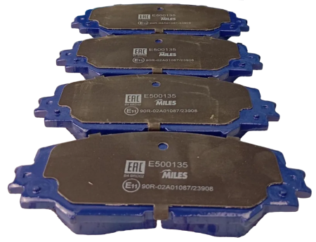 Колодки тормозные "MILES" передние  TOYOTA AURIS 1.4-1.6 07-/COROLLA 1.4 07-/RAV 4 06- E500135