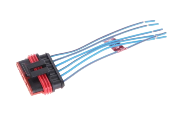 Разъем гнездовой 6-ти конт., жгута ЭСУД ГАЗ/IVECO, с проводом Cargen ax3232