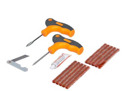 Набор для ремонта бескамерных шин AIRLINE в прозрачном кейсе atrk8