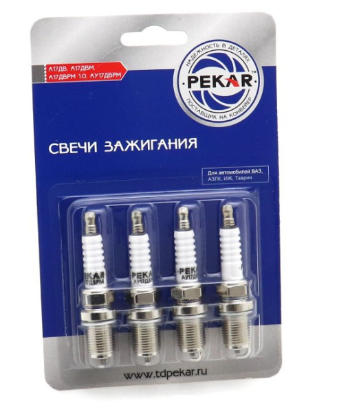 Свечи Пекар 2112 16 клап. АУ 17 ДВРМ 4 шт.
