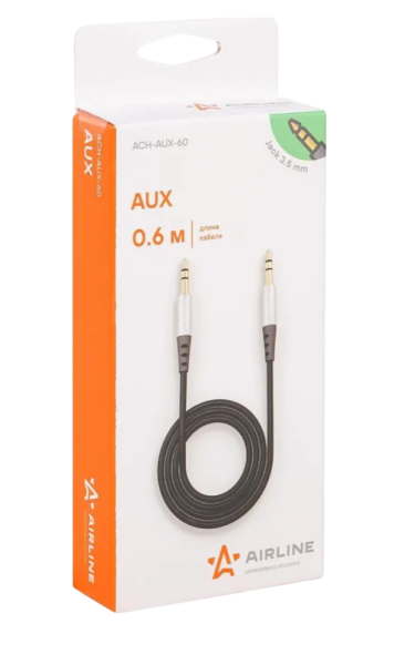 Кабель для телефона AIRLINE Aux 3.5 mm Jack - 3.5 mm Jack 0,6м