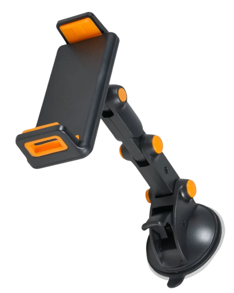 Держатель телефона AIRLINE на торпедо/лоб. стекло магнитный с телескоп. кроншт.