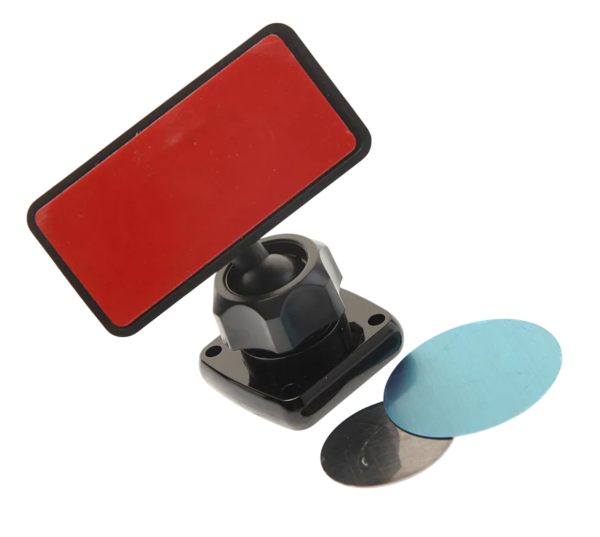 Держатель телефона SKYWAY черный, магнитный на липучке