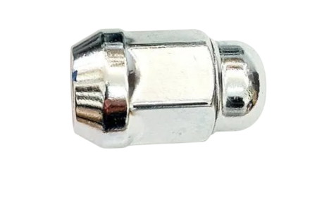 Гайка колеса M 12 x 1,25 х 35 хром конус с выступом закрытая ключ 19 Вектор