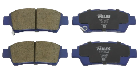 Колодки тормозные "MILES" задние TOYOTA AVENSIS VERSO 2.0 01-/PREVIA 2.0-2.4 E510244