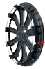Колпаки колесные декоративные R14 Super Black STAR Круиз 4 шт.