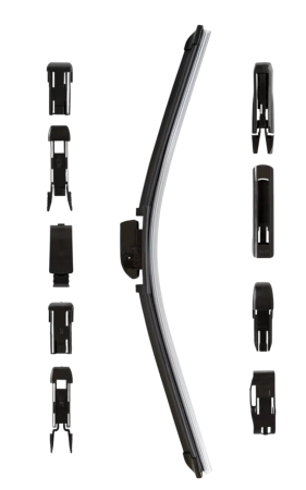 Щетка стеклоочистителя бескаркасная Skyway стандарт 14"/350 мм 9 адаптеров