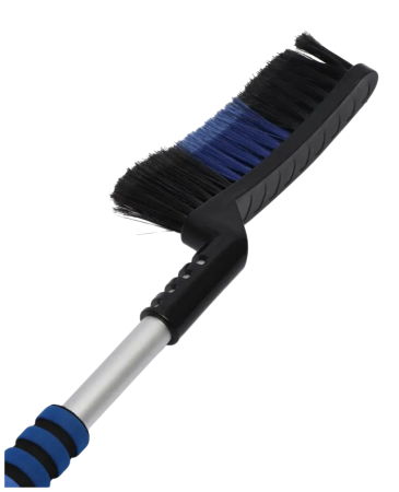 Щетка для снега со скребком 63 см расщепл. мягкая ручка AVS