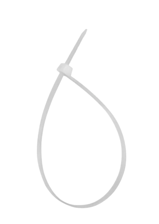 Хомут нейлоновый AIRLINE 4.8 х 400 мм белый 100 шт.