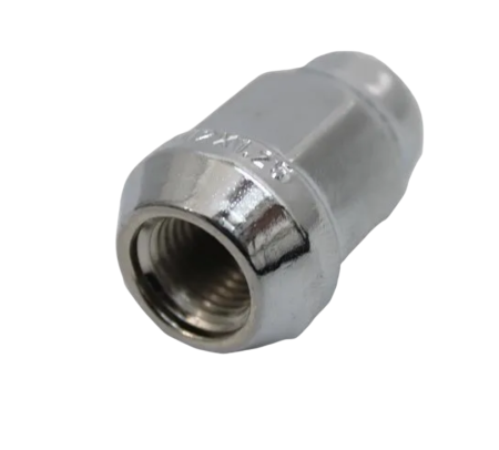 Гайка колеса M 12 x 1,25 х 35 хром конус с выступом закрытая ключ 19 Вектор