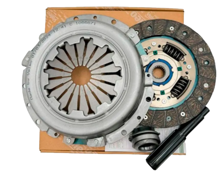 Сцепление в сборе 2190 "VALEO" с тросовой КПП 2181 комплект