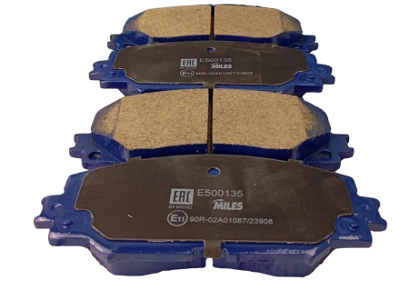 Колодки тормозные "MILES" передние  TOYOTA AURIS 1.4-1.6 07-/COROLLA 1.4 07-/RAV 4 06- E500135