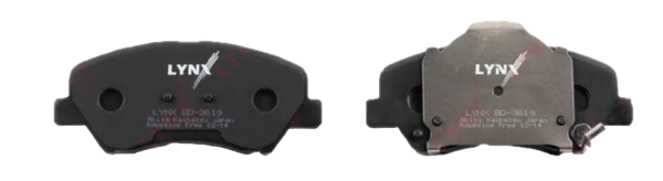 Колодки тормозные "LYNX" передние HYUNDAI Solaris 1.4-1.6 10>, KIA Rio 1.4-1.6 11> BD-3619