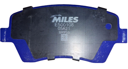 Колодки тормозные "MILES" передние (Смесь CERAMIC) (LADA LARGUS, VESTA / RENAULT DUSTER E500108