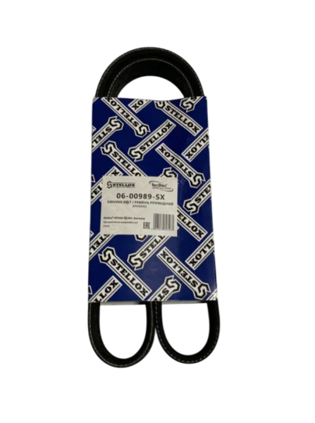 Ремень поликлиновой "STELLOX" 6PK989ELAST_ VW Polo, Skoda Fabia, 0600989SX
